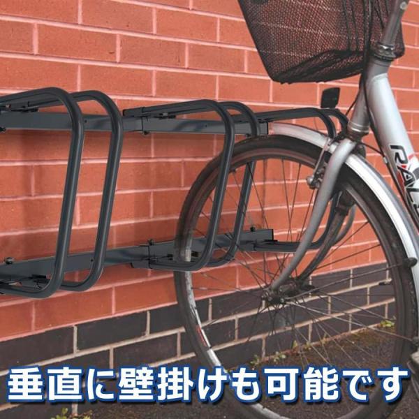 自転車スタンド倒れない3~6台置きサイクルスタンド自転車置き場屋外自転車ラックキックスタンド自動二輪縦置き掛置き株式会社錦駐輪スタンドバイクスタンド_2