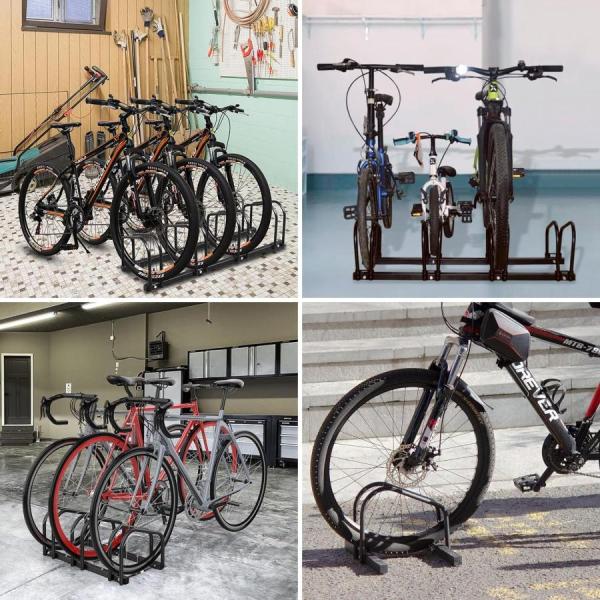 自転車スタンド倒れない3~6台置きサイクルスタンド自転車置き場屋外自転車ラックキックスタンド自動二輪縦置き掛置き株式会社錦駐輪スタンドバイクスタンド_6