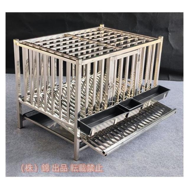 304フルスクエアチューブステンレス鋼鶏用ケージ産卵鶏鶏小屋屋内および屋外での使用に適しています錦ロックキャスターと引き出しトレイ付き鶏舎の鶏小屋