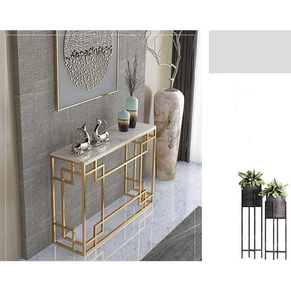 ○大理石調 北欧 スリム コンソールテーブル 玄関 リビング 【公式通販】