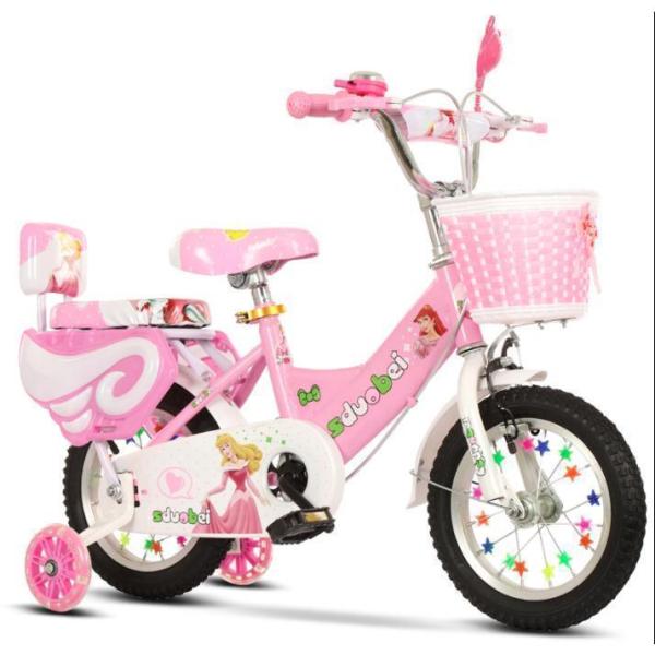 幼児用自転車 ランニングバイク 子供用自転車 12 14 16 18 インチ 誕生日プレゼント 高さ調節株式会社錦 女の子 補助輪付き お姫様気分_1