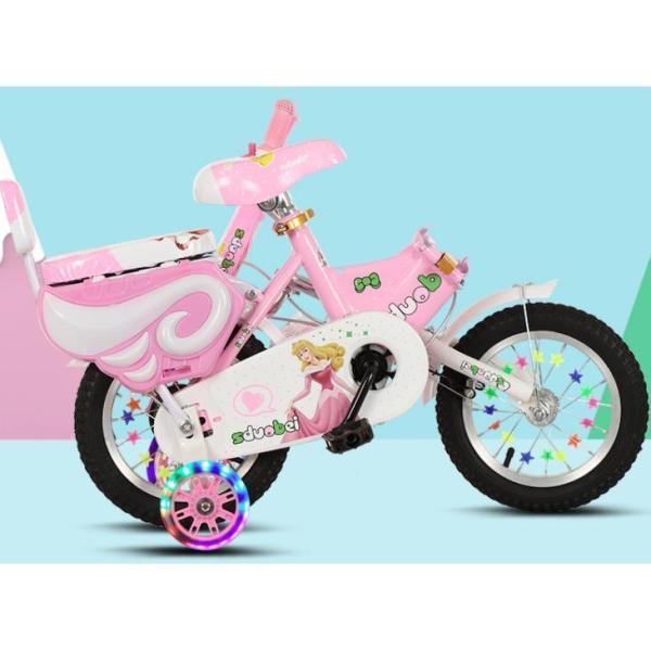 幼児用自転車 ランニングバイク 子供用自転車 12 14 16 18 インチ 誕生日プレゼント 高さ調節株式会社錦 女の子 補助輪付き お姫様気分_3