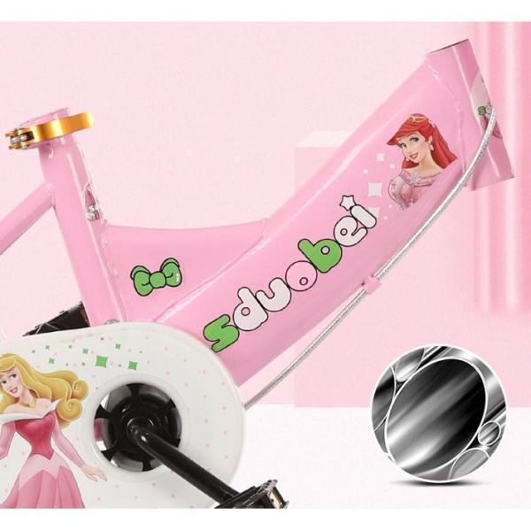 幼児用自転車 ランニングバイク 子供用自転車 12 14 16 18 インチ 誕生日プレゼント 高さ調節株式会社錦 女の子 補助輪付き お姫様気分_4