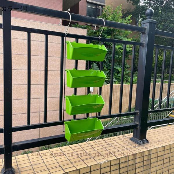 プランターベランダ植木鉢引っ掛け式プランター植物育成栽培草花イチゴ野菜省スペース再利用可能株式会社錦軽量エコバルコニー家庭菜園野菜栽培園芸用_2