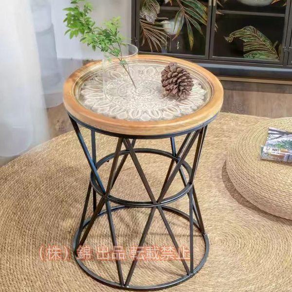 【美品】東谷 Azumaya オーバル ガラス センターテーブル LE-454 az-le-454-x9.jpg