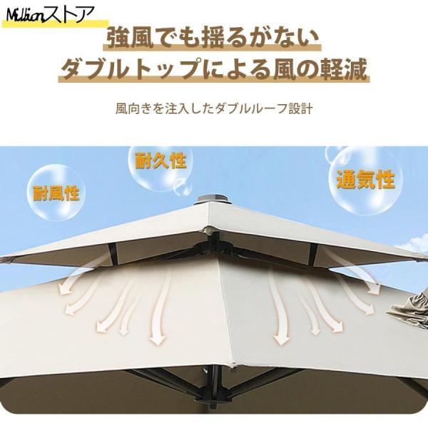 300cm UVカット 撥水 角度調整 モダン おしゃれ株式会社錦 ガーデン