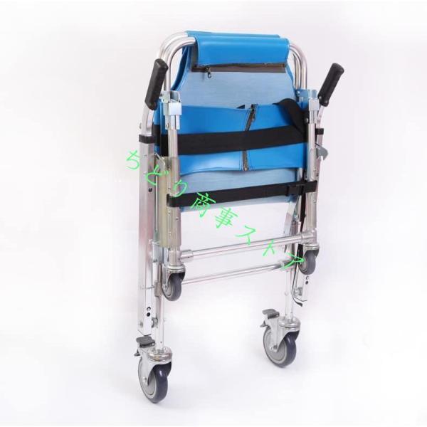 にゃるら 担降りセット ストレッチャー 担架 アルミニウム合金 折りたたみ式 軽量 車いす 車輪