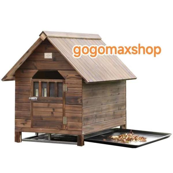 豪華犬別荘 ペットハウス 犬舎 犬小屋 ハウス おうち 屋外 野外 防水 ドア トイレ 通気性 耐磨耗株式会社錦 洗濯時に取り外し可能_12