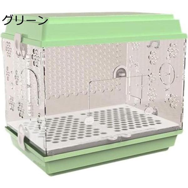 鳥かご 鳥ケージ 大型 豪華セット 透明アクリル 鳥籠 大きいケージ バードケージ インコ ケージ オウムケージ 株式会社錦お掃除簡単 自動給餌器_2