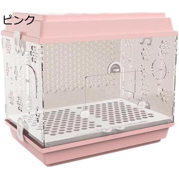 鳥かご 鳥ケージ 大型 豪華セット 透明アクリル 鳥籠 大きいケージ バードケージ インコ ケージ オウムケージ 株式会社錦お掃除簡単 自動給餌器_5