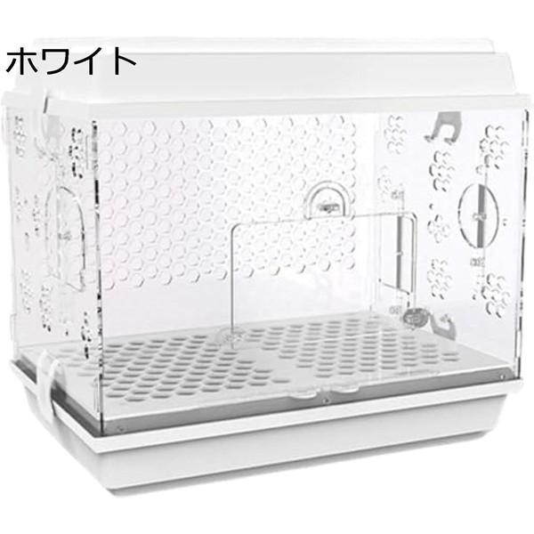 鳥かご 鳥ケージ 大型 豪華セット 透明アクリル 鳥籠 大きいケージ バードケージ インコ ケージ オウムケージ 株式会社錦お掃除簡単 自動給餌器_7