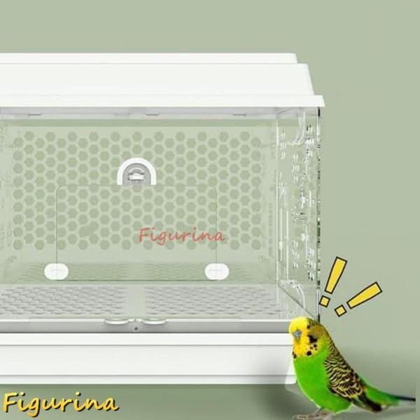 鳥かご 鳥ケージ 大型 豪華セット 透明アクリル 鳥籠 大きいケージ バードケージ インコ ケージ オウムケージ 株式会社錦お掃除簡単 自動給餌器_8
