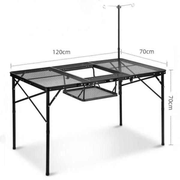 アウトドアテーブル BBQテーブル メッシュテーブル (キャンプ