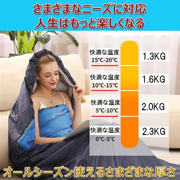 卵型ワイド寝袋 アウトドア 登山 キャンプ寝袋 軽量 キャンプ