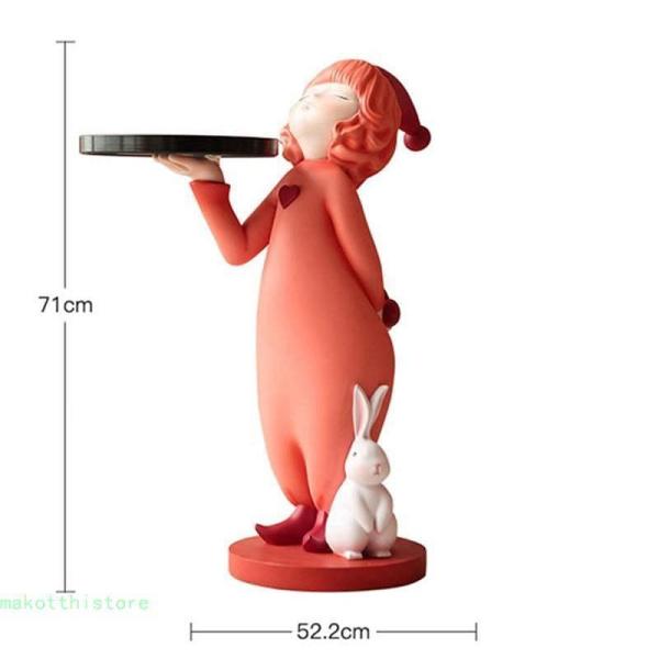 彫刻の卓上像彫刻ファッションデスクトップオーナメント装飾かわいい妖精女の子トレイ装飾置物彫刻小物置き鍵置き小物収納株式会社錦樹脂製卓上置物収納 彫刻の卓上像彫刻ファッションデスクトップオーナメント装飾かわいい