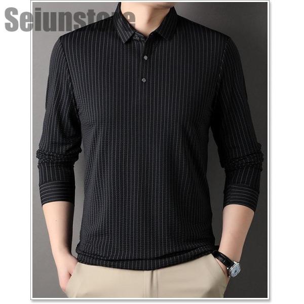 ポロシャツ メンズ 長袖 ゴルフ トップス おしゃれ 春 秋 冬株式会社錦