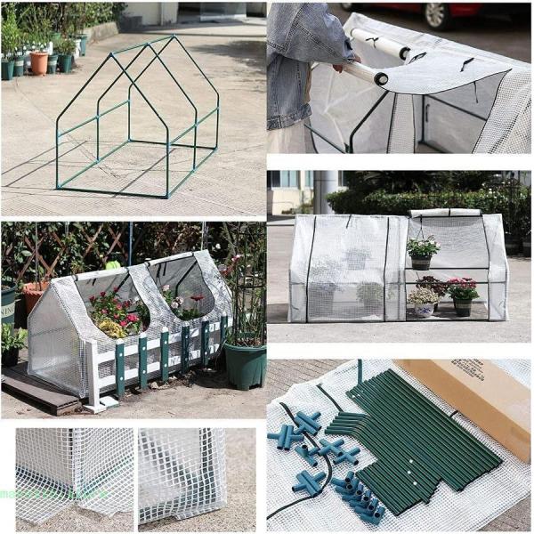 温室ビニールハウス大型温室ガーデニング温室温室ガーデンハウスカバー防雨防風園芸有機温室錦実生植物多肉植物PEカバー付きビニールハウス温室棚