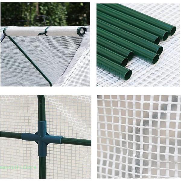 温室ビニールハウス大型温室ガーデニング温室温室ガーデンハウスカバー防雨防風園芸有機温室錦実生植物多肉植物PEカバー付きビニールハウス温室棚