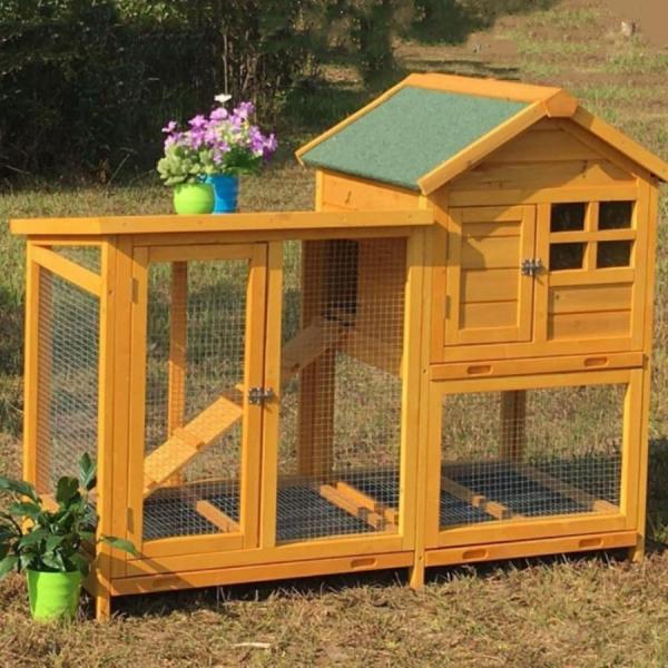 小物 Ki 屋外ウサギケージ木製鶏小屋ウサギバニーケージ犬猫リスハムスター屋外二層