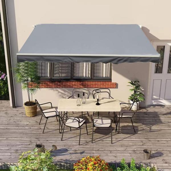 手動ひさしオーニングテント、防水およびUV伸縮式オーニングテント