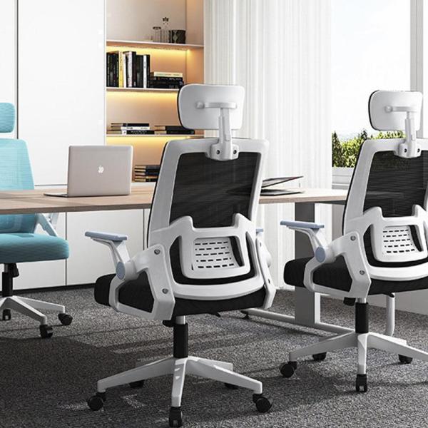 ホワイト】 ゲーミングチェア オフィス 椅子 リクライニング  