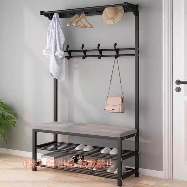 まとめ）不二貿易 アンティークコートハンガー 幅480×奥行480×高