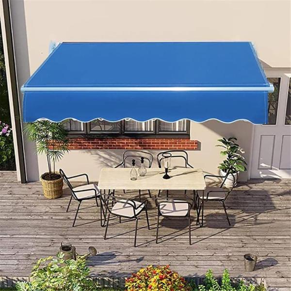 防水およびUV 伸縮式 オーニングテント 、 壁際 2/3/4/5M アウトドアオーニング、アルミ合金株式会社錦 庭の日よけ格納式キャノピーオーニン