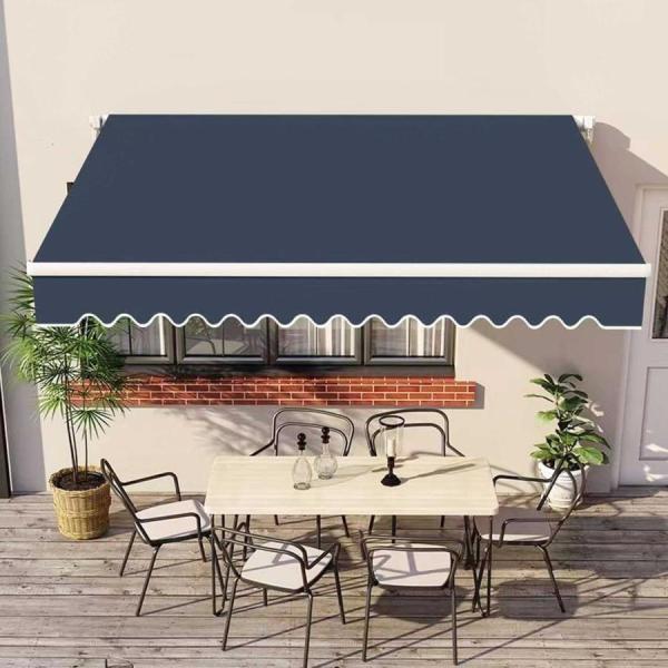 防水およびUV 伸縮式 オーニングテント 、 壁際 2/3/4/5M アウトドアオーニング、アルミ合金株式会社錦 庭の日よけ格納式キャノピーオーニン