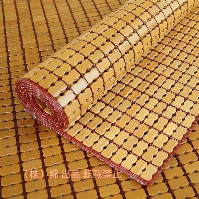 夏用冷却スリーピングパッド竹マット折りたたみ式麻雀竹製冷感シーツ竹から出来た敷パッドソファカバー涼しい座ぶとん涼感シーツ株式会社錦暑さ対策冷却通気性