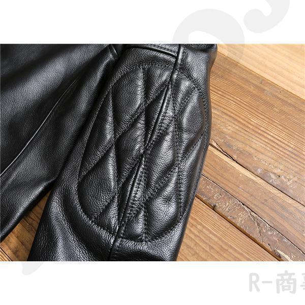 ライダースジャケット 本革 メンズ シングル レザージャケット 秋冬 革