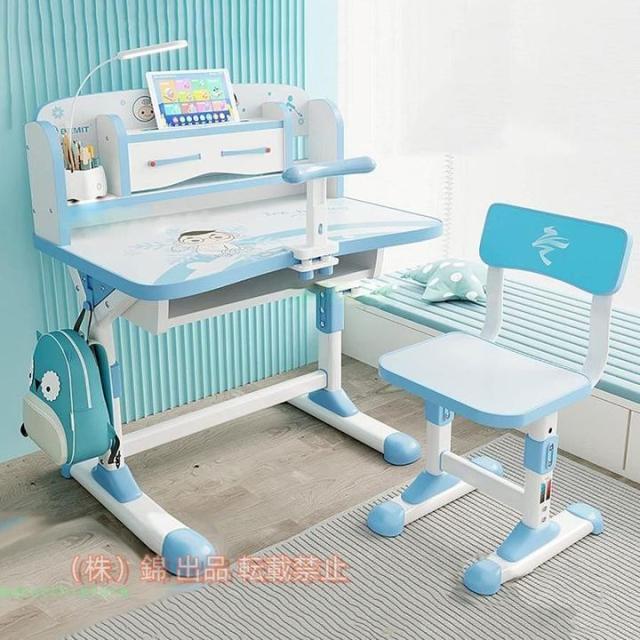 学習机勉強机机椅子付き学習デスク高さ調節幼児机椅子セット子供用つくえ椅子セット大容量トレー付き錦収納シェルフ引出し収納高さ調節収納ポ