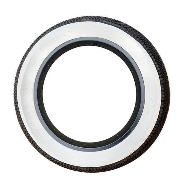 ファットバイク ホワイトリボンロードタイヤ 20-26インチ 20×4 ストリート ブロンクス  x対応 ビーチクルーザー 株式会社錦インナーチューブ付き ファットバイク ホワイトリボンロードタイヤ 20-26インチ 20×4