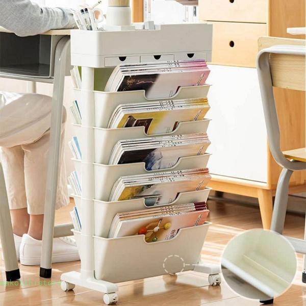 5層 大容量 本棚 書類棚 キャスター付き 収納棚 省スペース 料整理棚 美しい ファッション 耐久性 置物棚 使いやすい 組立簡単 多目的 絵本 漫画 雑誌 教科書 収 5層大容量本棚書類棚キャスター付き収納棚省スペース料整理棚