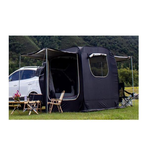 カーサイドタープ トランクテント 車中泊テント 車と連結 屋根シート付  錦簡単設営 キャンプ 日よけ アウトドア今週限定特売！SUVラポップアップテント カーサイドタープ トランクテント 車中泊テント 車と連結 屋根シート付