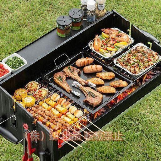 バーベキューコンロ bbq コンロ 折りたたみ 焚き火台 大型 8人用 火力