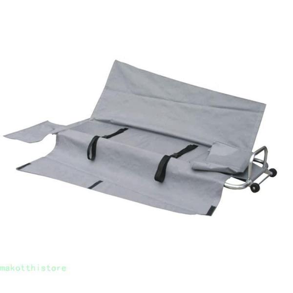 ストレッチャー 簡易 担架 二つ折り コンパクト 折りたたみ PU製 防水