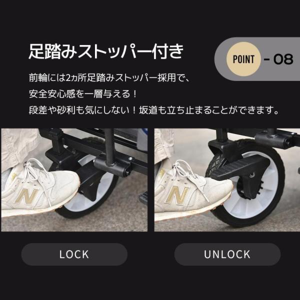 キャリーワゴン 屋根付き 折りたたみ 収納カゴ付き ストッパー付き アウトドア 軽量 台車 株式会社錦 キャンプ用品 買い物_18