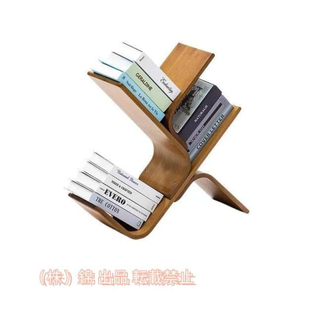 本棚棚書棚 ツリーブックシェルフ 竹書棚や棚 単純本棚 レトロブラウンのためのラック 居間の装飾本棚株式会社錦 大容量の棚の貯蔵のオーガナイザー