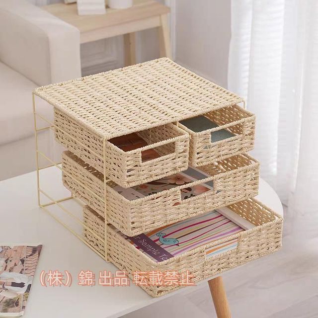 多層織ラック収納ボックスフレーム引き出しオフィスデスクトップパーティション収納ボックス破片収納バスケット