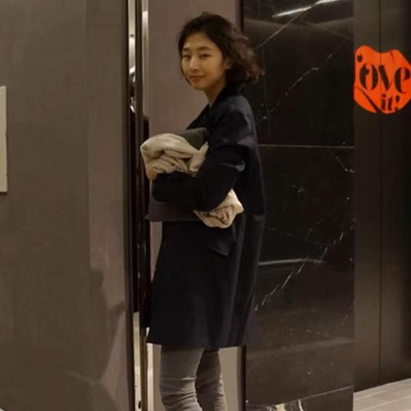 ステンカラーコート 防寒 暖かい トレンチコート 長袖 ベージュ 通勤