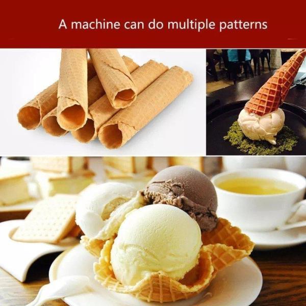 自宅で簡単アイス作成 電動アイスクリームコーン ワッフルコーン