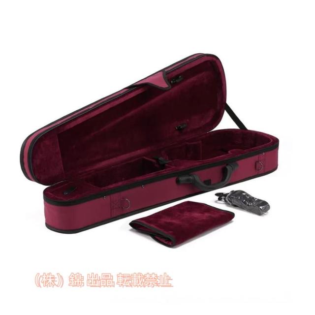 バイオリンケース1/21/43/44/41/8フルサイズバイオリン三角形状ケースボックスハード＆スーパーライト株式会社錦ショルダーストラップ付きポータブル軽量バイ バイオリンケース1/21/43/44/41/8フルサイズバイオリン三角形状ケース
