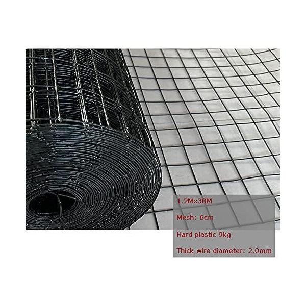 1.2M（H）x 30M（L）ワイヤー亜鉛メッキ6CMメッシュサイズ2 MMワイヤー直径、植物フェンシングを保護するため 株式会社錦Dark green 1.2X30M