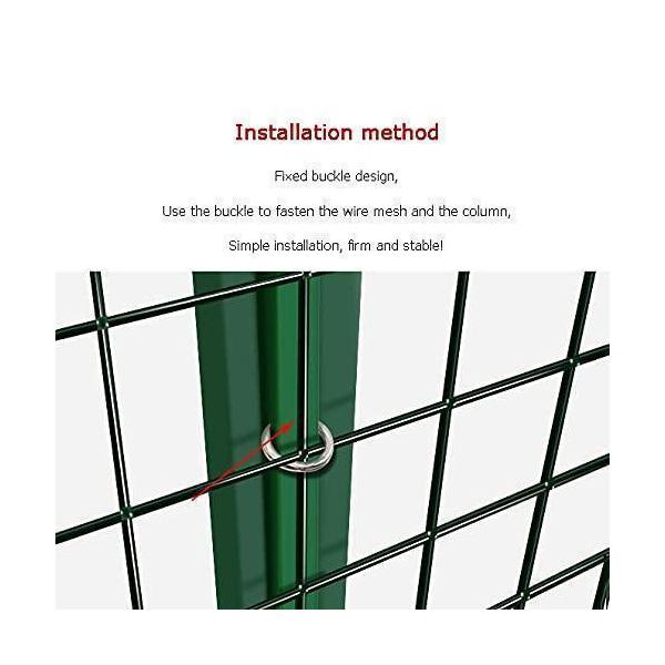 1.2M（H）x 30M（L）ワイヤー亜鉛メッキ6CMメッシュサイズ2 MMワイヤー直径、植物フェンシングを保護するため 株式会社錦Dark green 1.2X30M