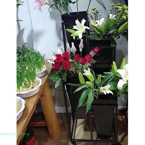 フラワースタンド花台鉢スタンドアイアンプランターラックフラワー