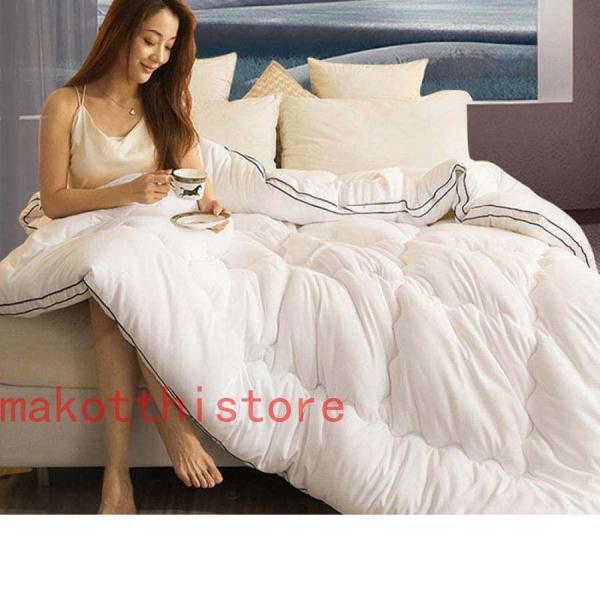 セミダブル 掛け布団 ベッド専用羽毛ふとん（2枚合わせ） シングル