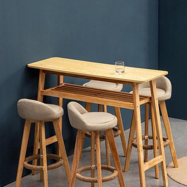 カウンターチェア 背もたれ付き 6色展開 座高53/63/73/83cm 椅子 木製