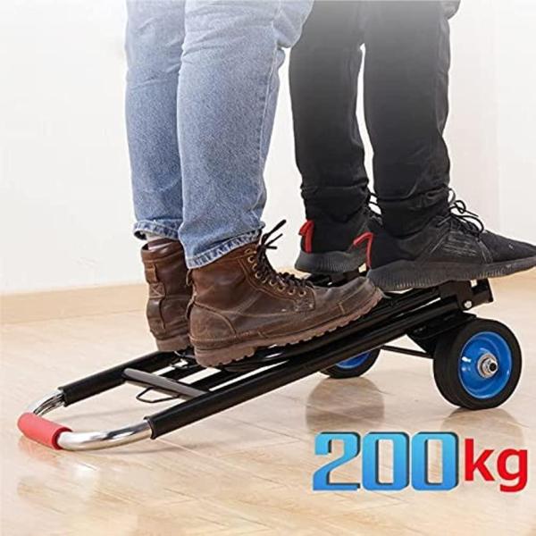 台車キャリーカート折りたたみ軽量キャリアカート耐荷重200kgパイプ径25mm/28mm高さ調節耐摩耗性平台車錦荷物キャリアツールカートショッピングカート_2