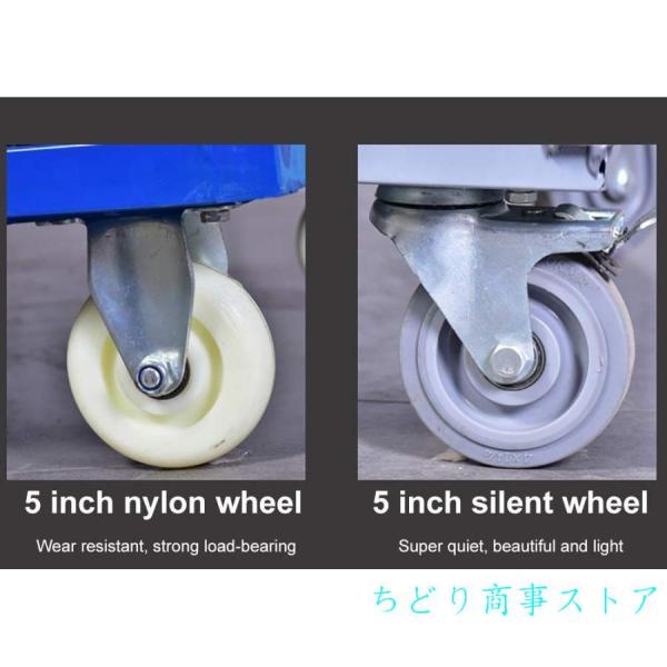 台車プラットフォームトラック手すりと4つの側面で、多機能ポータブル