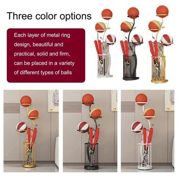 スケットボール収納ラック金属製スポーツ用品収納ラック多層スチール